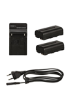 DORR KIT DI 2 BATTERIE PER SONY NP-F550 CON CARICABATTERIA