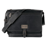 Gillis 7754-BLK-G Multi-Function Photography Bag in Genuine Vintage Leather: Space for 15'' Laptop, Tripod, and Accessories - Elegance and Practicality for the Modern Photographer