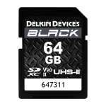 DELKIN SDXC  64GB  BLACK USH-II C10 U3 V90