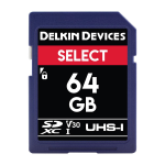 DELKIN SDHC 64 GB  SELECT USH-I C10 U1 V10