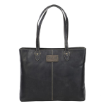 Exclusive 7757-BLK Vintage Leather Photo Shopper Bag: Elegance and Functionality for the Modern Professional